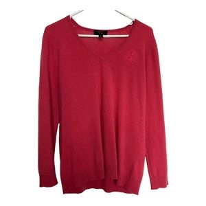 Charter Club Luxury 100% Cashmere Womens XL Watermelon Pink
